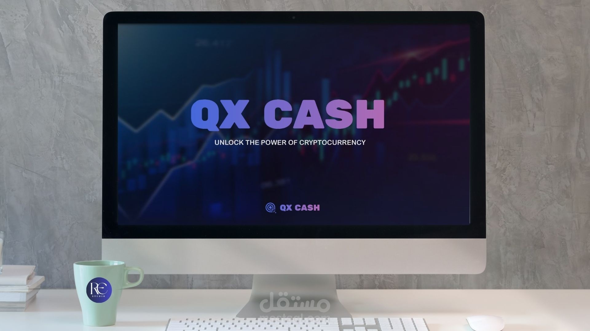 تصميم بروفايل لشركة QX CASH