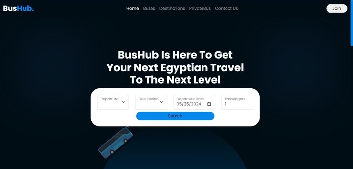 BusHub موقع حجز رحلات بالباصات