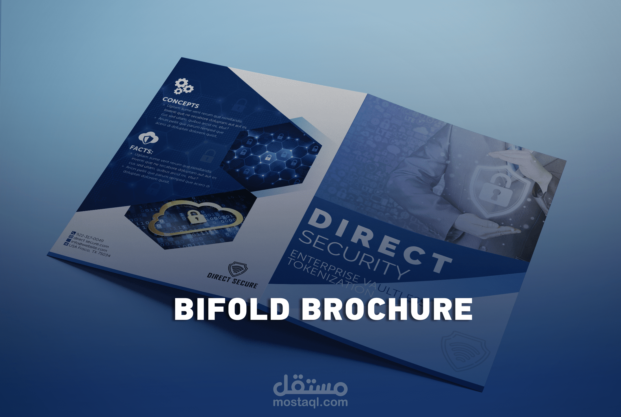 بزنس بروشور bifold brochure