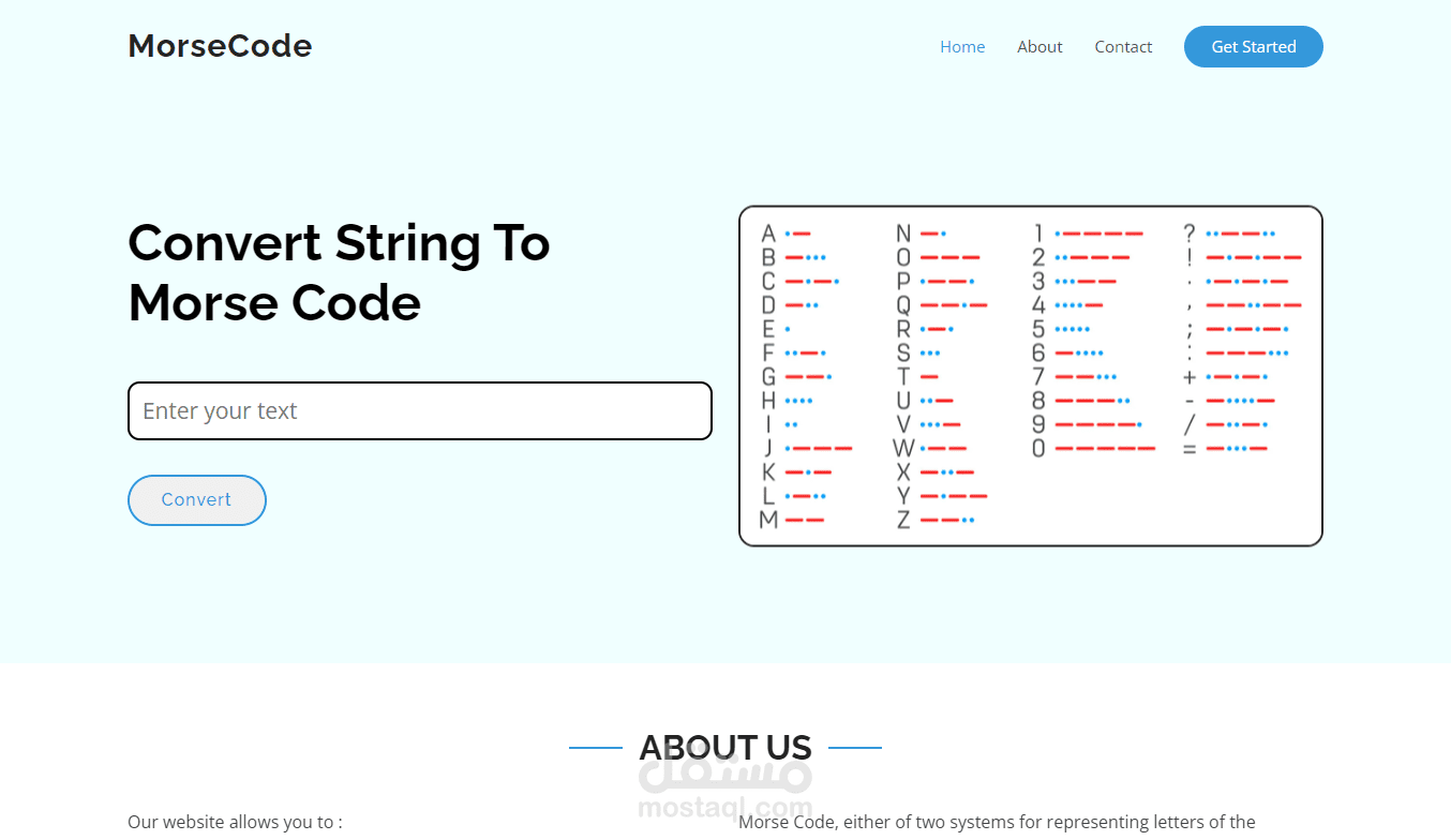 Text to morse code website 