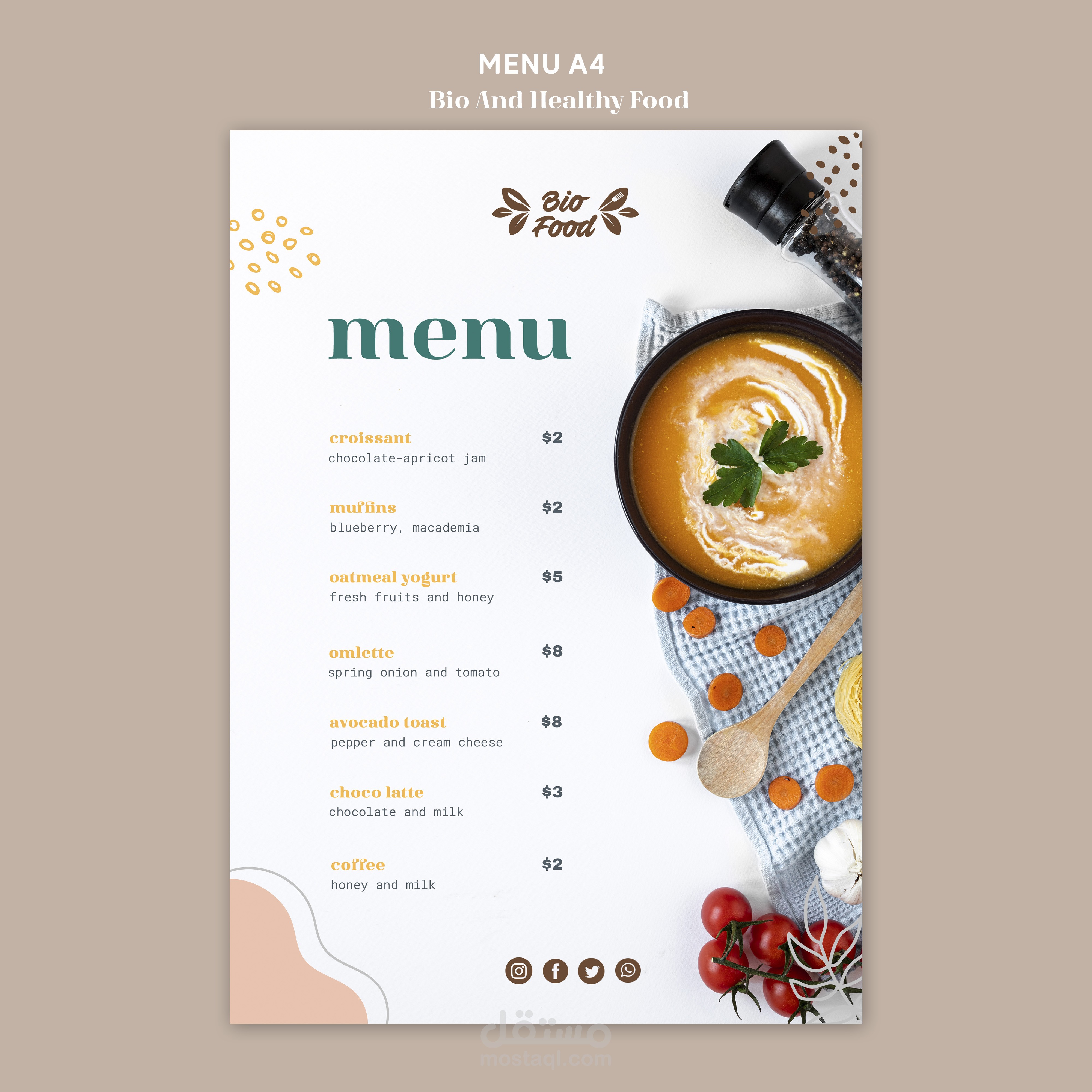 menu design