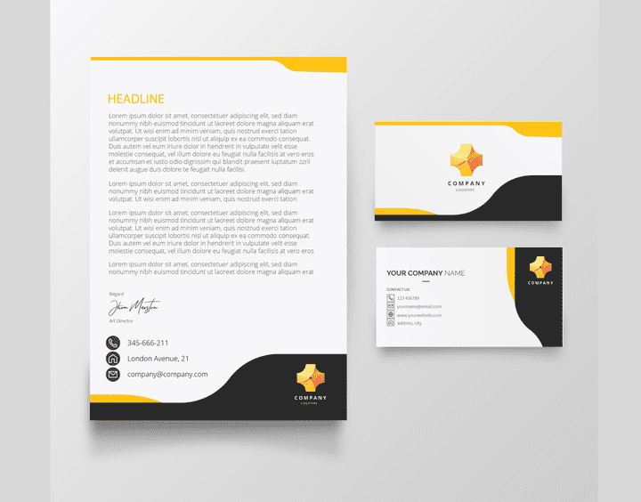 LETTER HEAD AND BUSINESS CARD DESIGN