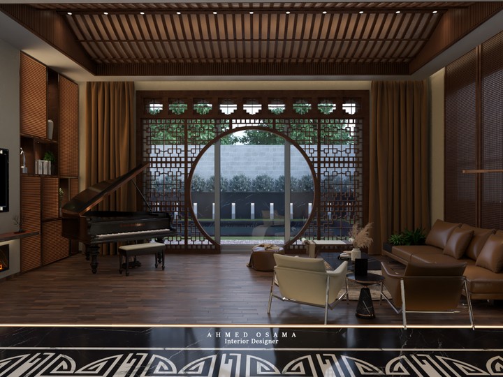 Living Room In Chinese Style