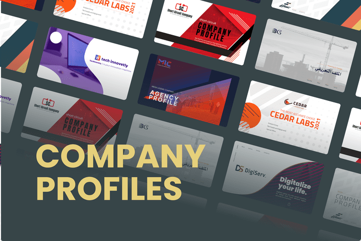 تصميمات ملفات تعريفية للشركات Company Profile