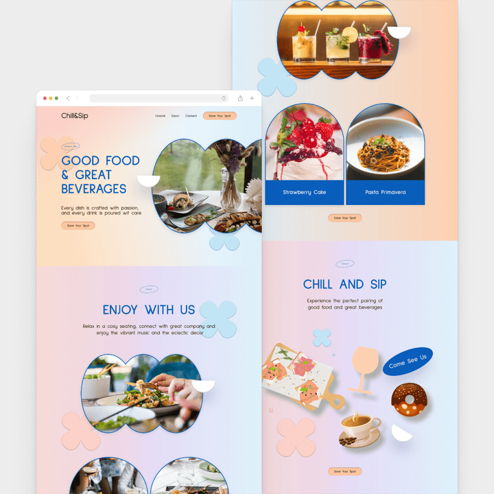 Landing page design