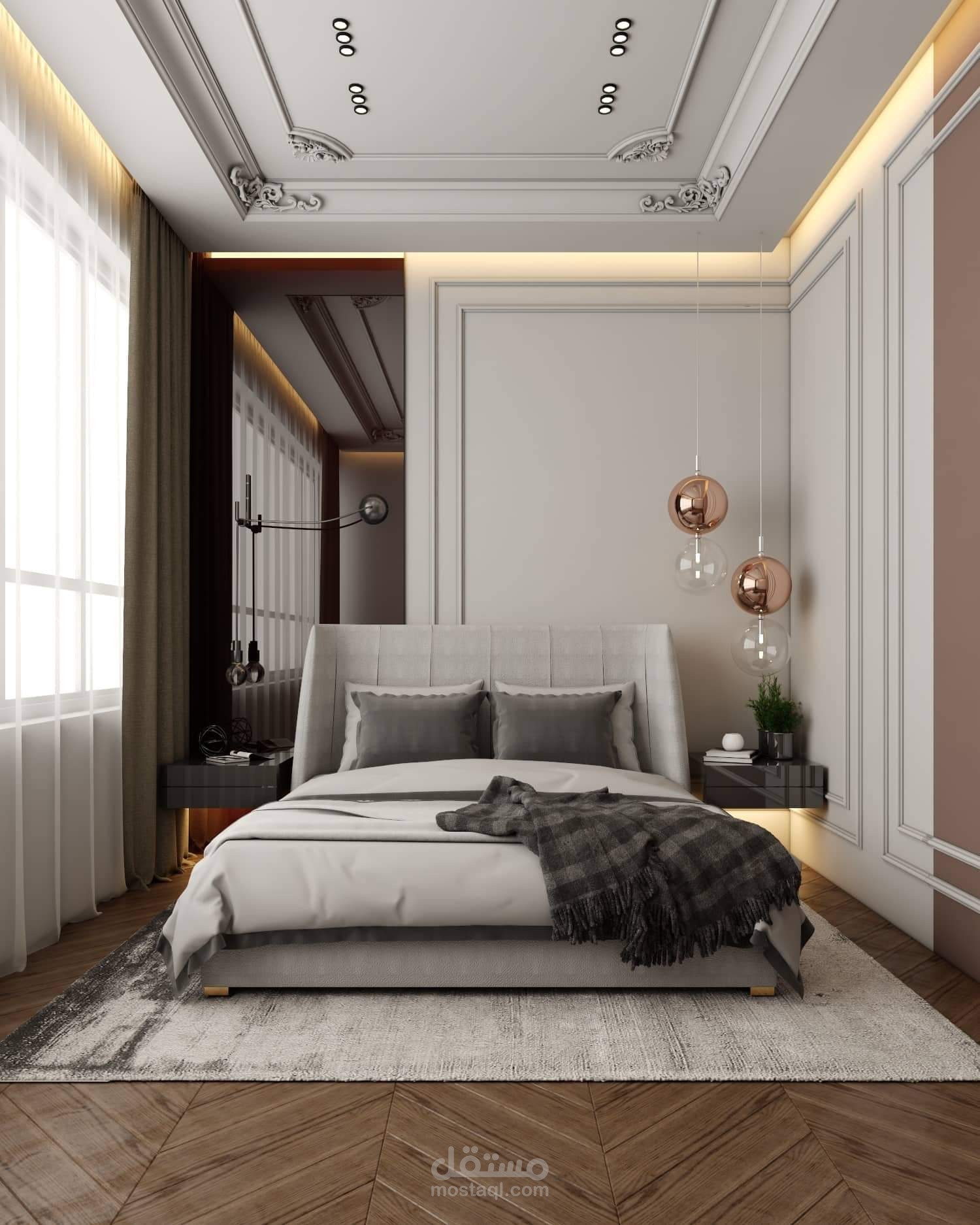 تصميم داخلي لغرفة نوم | مستقل