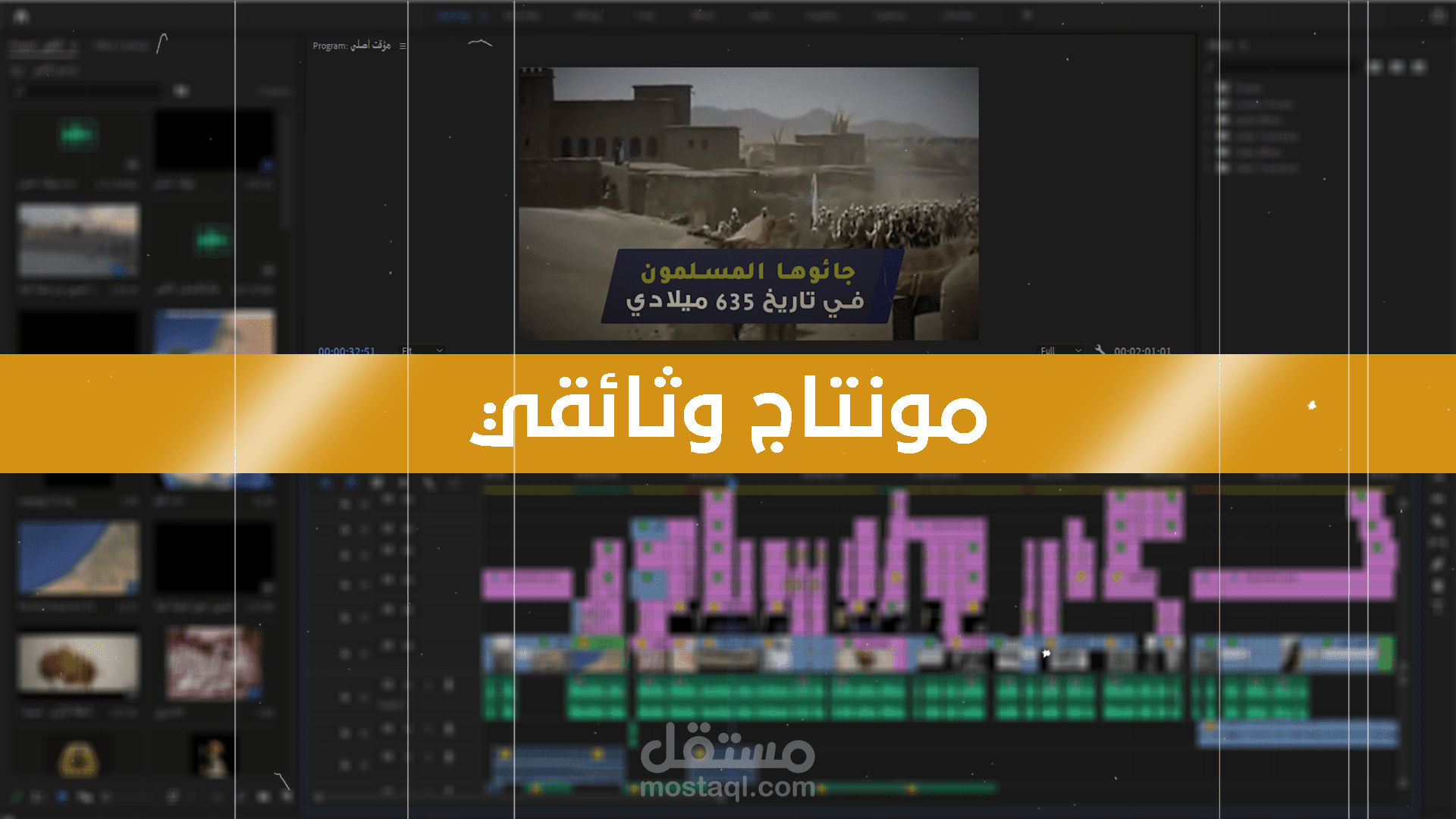 مونتاج فيديو ) وثائقي - اخباري - اعلاني - ترفيهي - رياضي - برموا (