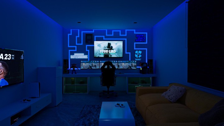 Gaming room 3D design