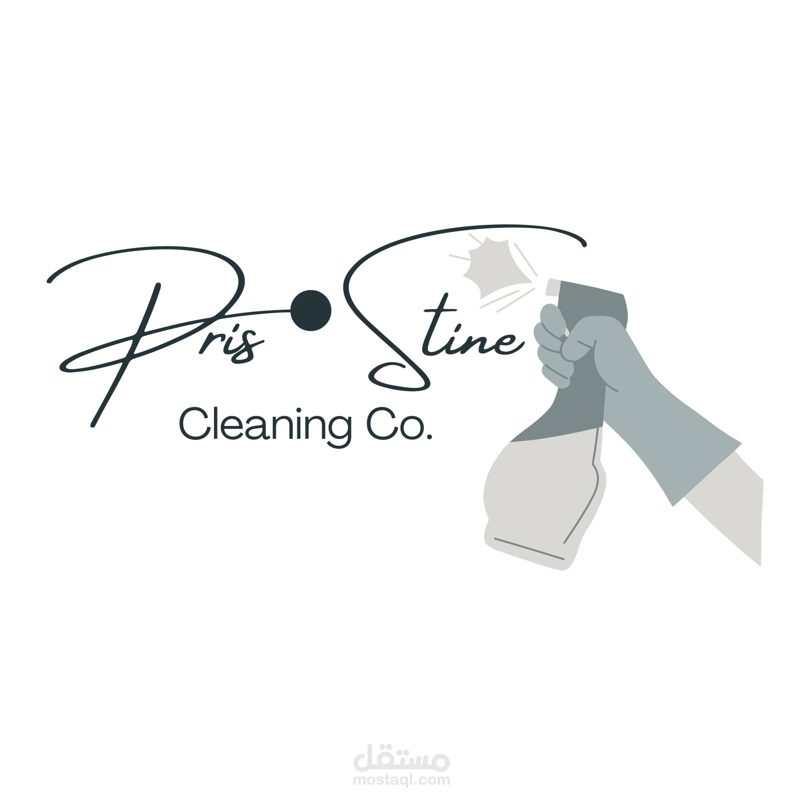 Pris.Stine cleaning co. logo