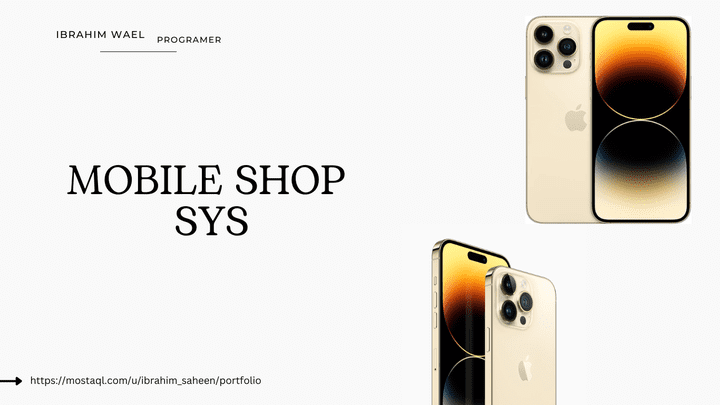 System Mobile Shop (سيستيم إدارة محلات هواتف)