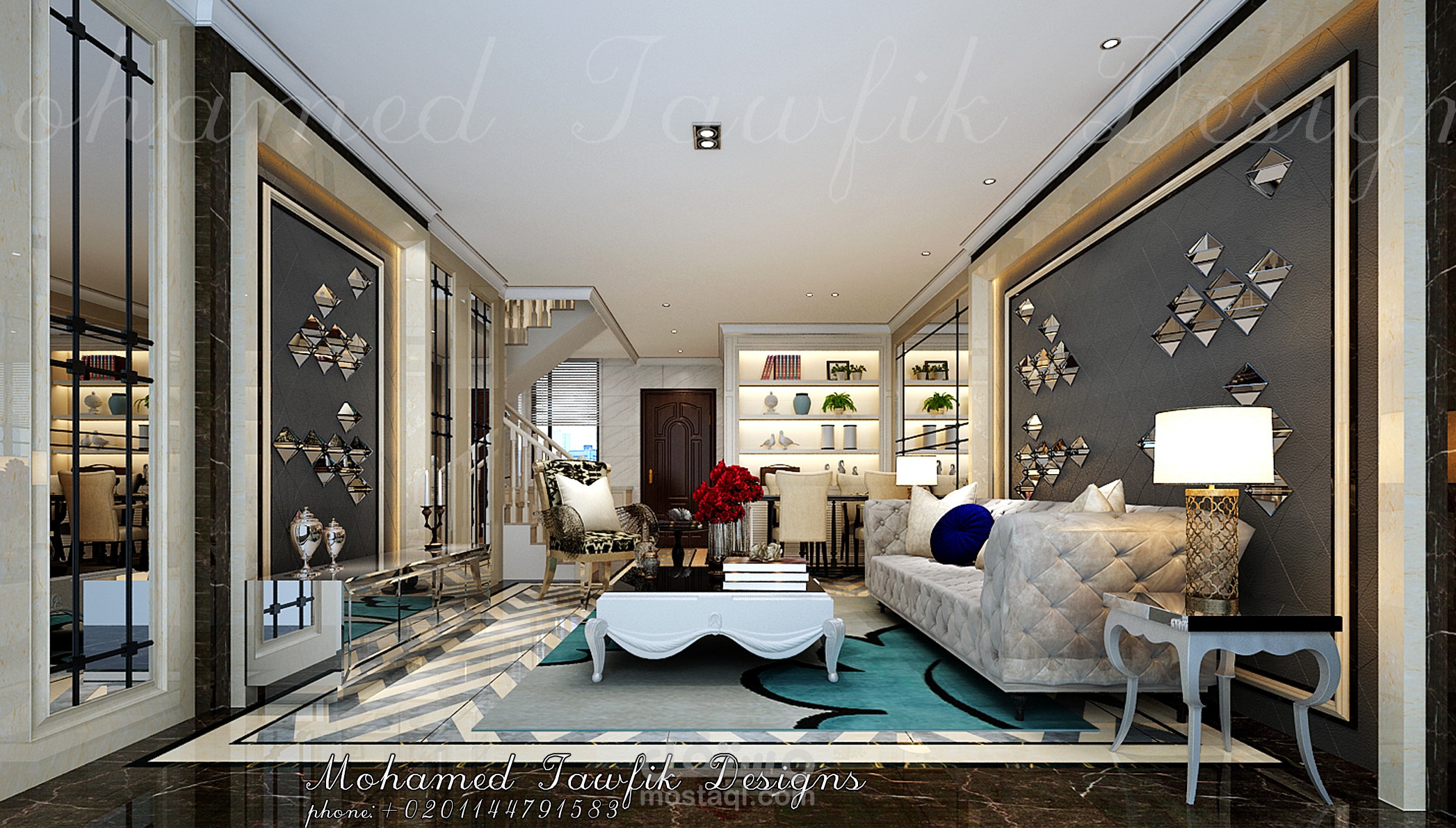 تصميم داخلي لاستقبال