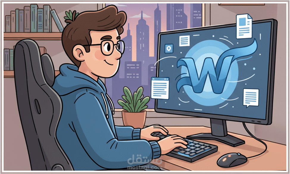 انشاء وكتابة التقارير على word بشكل رسمي