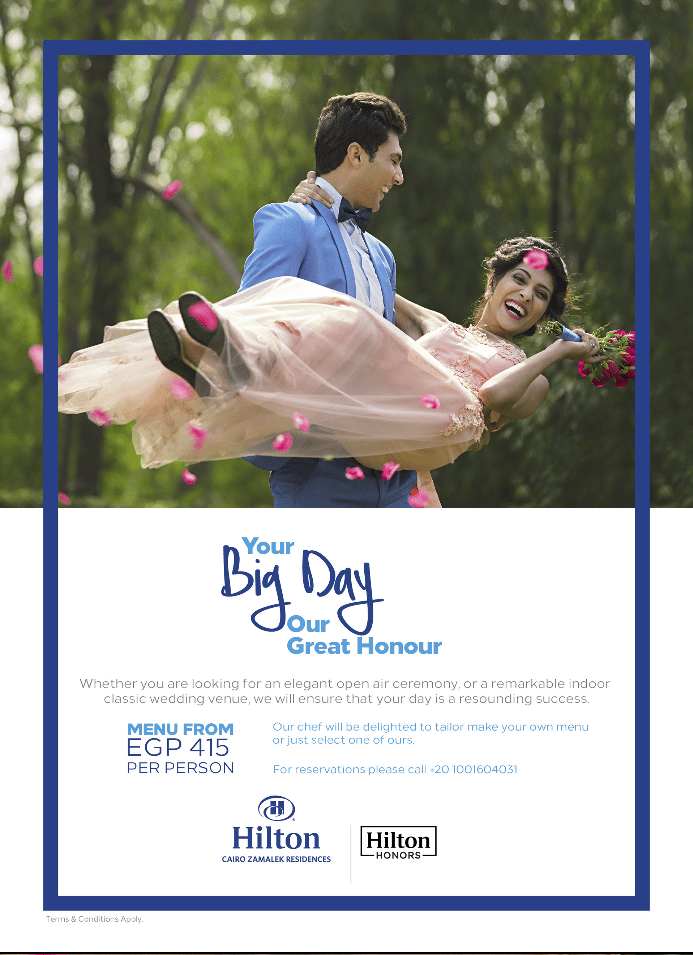 Hilton Zamalek wedding Flyer