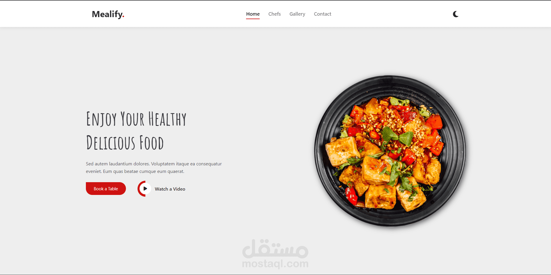 Mealify Restaurant Website