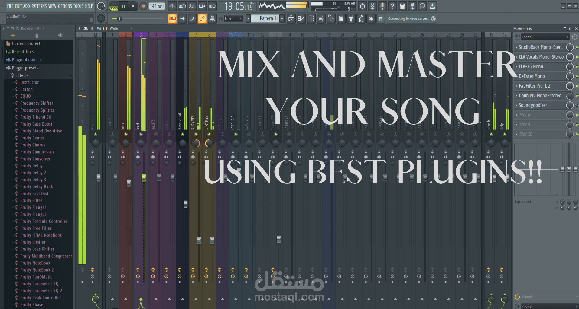 هندسة صوتية (Mix and Master) أحترافية مستقل
