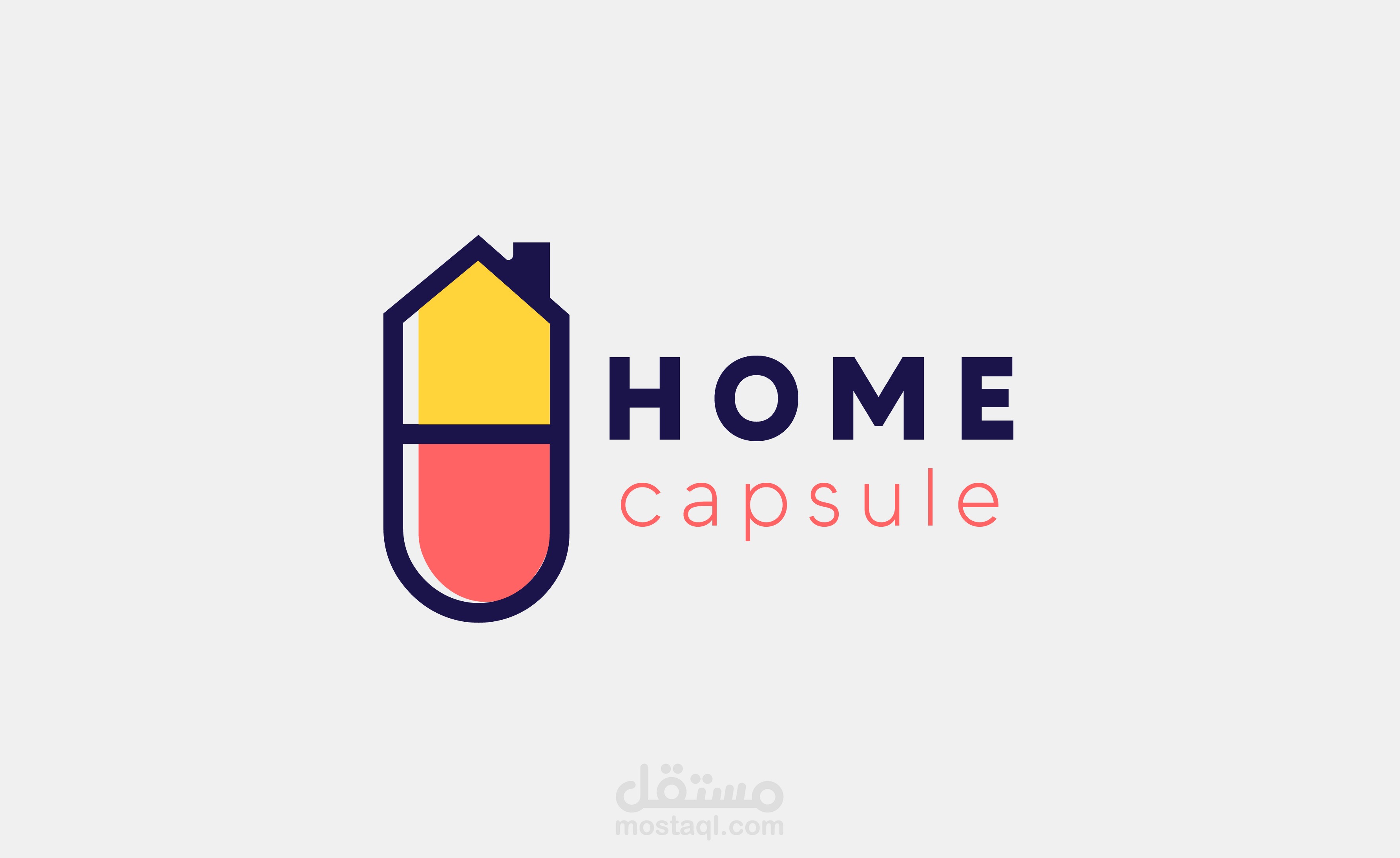 تصميم شعار لشركة تبيع البيوت المتنقلة باسم Home Capsule