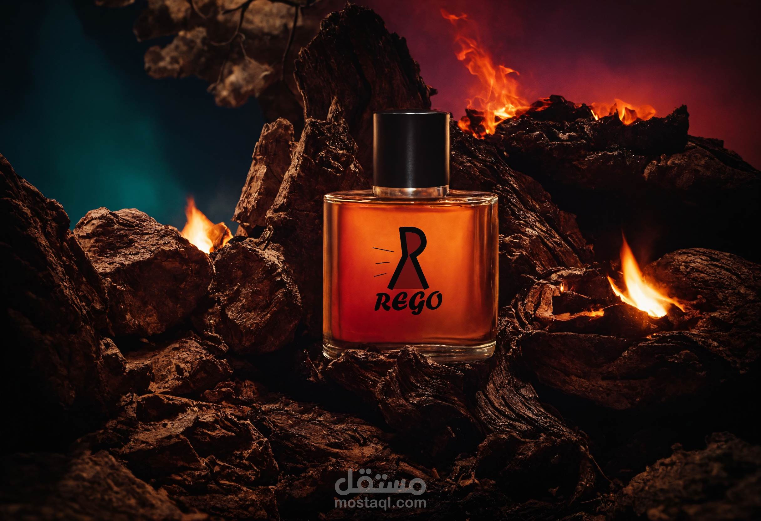 Rego perfum logo branding