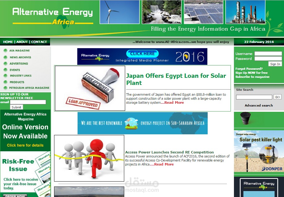 Alternative Energy Africa Magazine