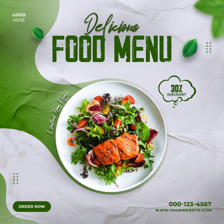 Food Social Media Banner Design