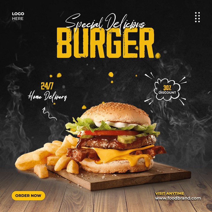 Food Social Media Banner Design