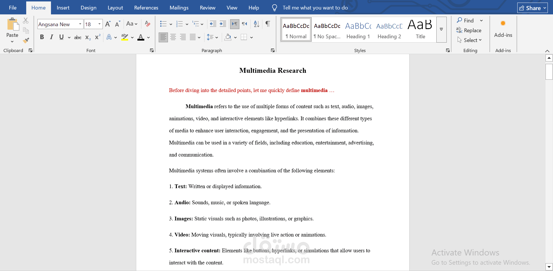 Multimedia Research