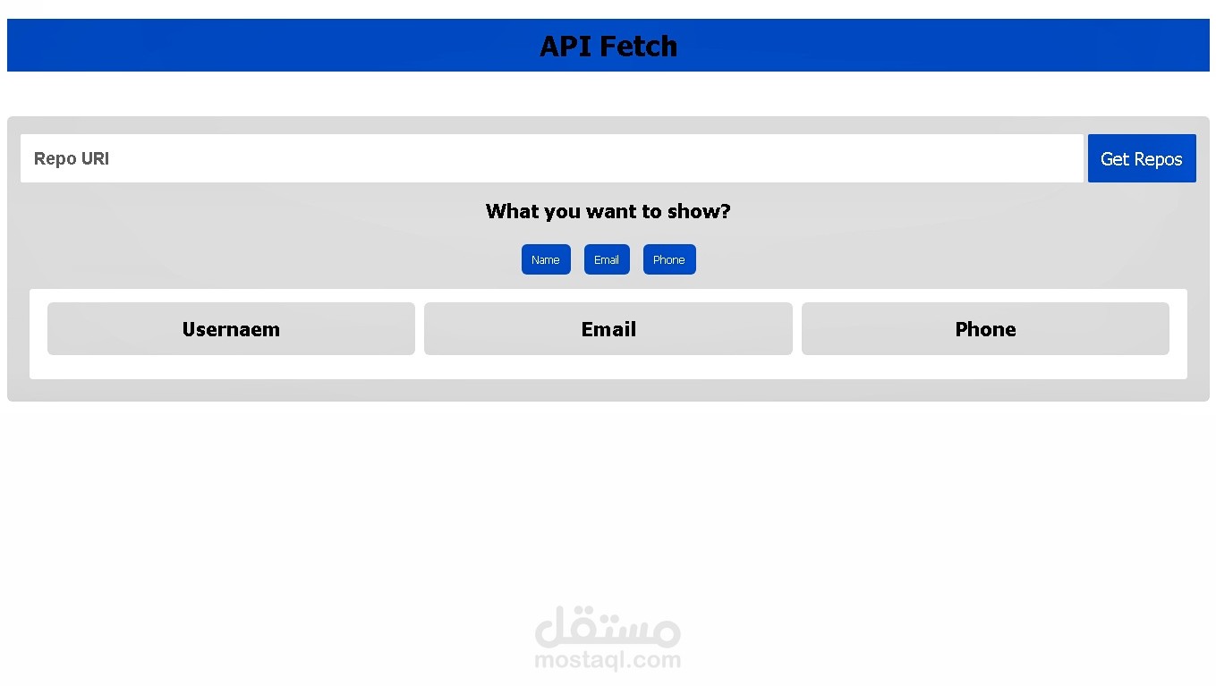 Fetch API