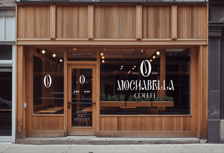 Logo design mochabella coffee