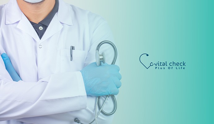 تصميم لوقو بهوية بصرية كاملة لتطبيق vital check الخاص بفحص العلامات الحيوية