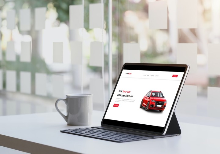 موقع تعريفي لوكالة سيارات /Informational website for a car agency