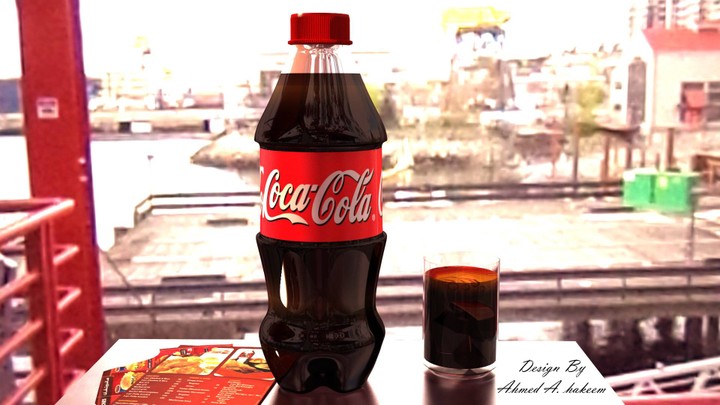 تصميم لزجاجة كوكاكولا  - coca cola bottle model