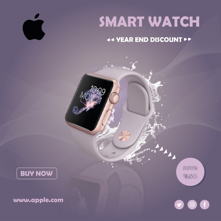 social media desgin - smart watch