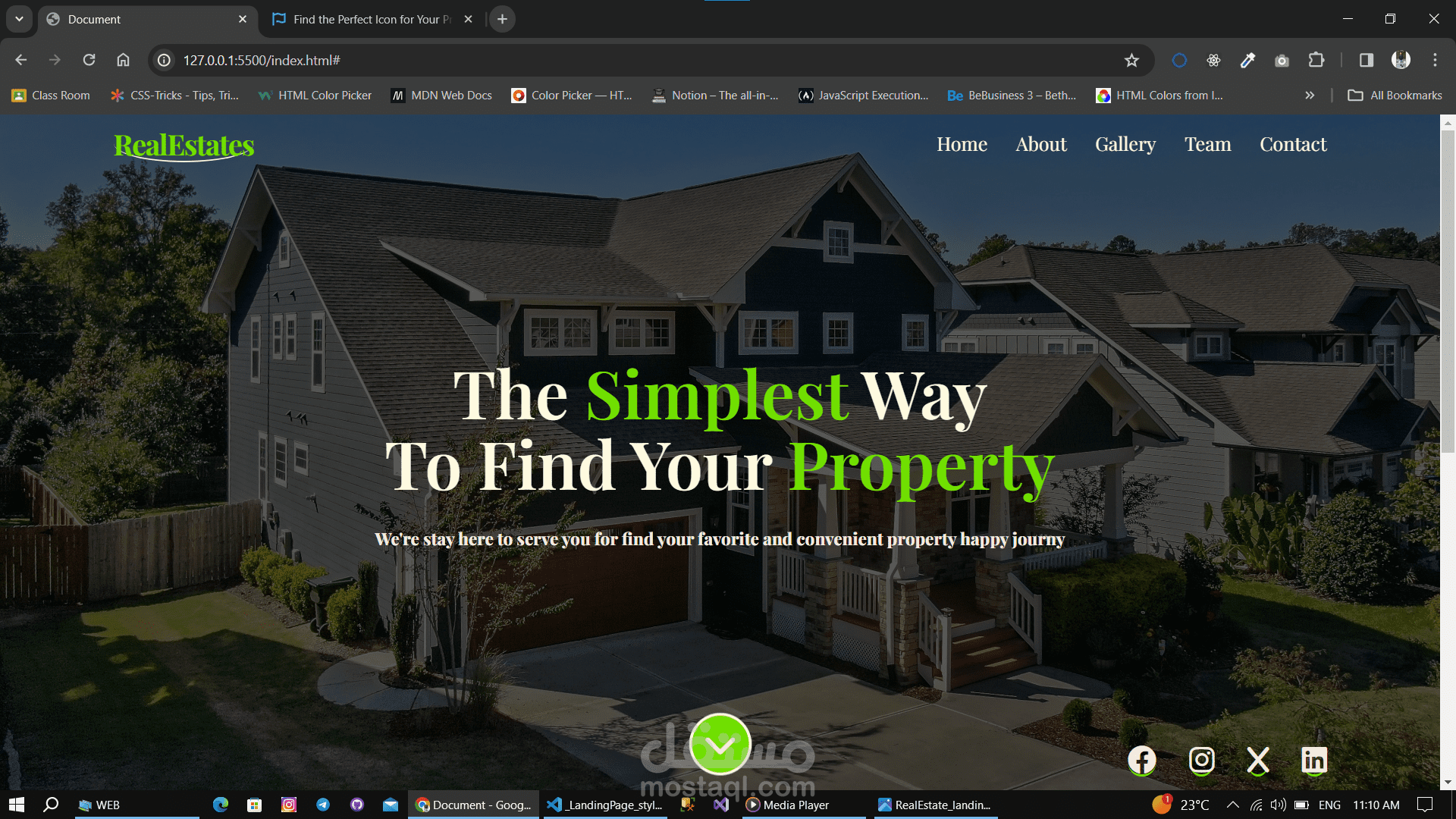 Real estates website design | مستقل