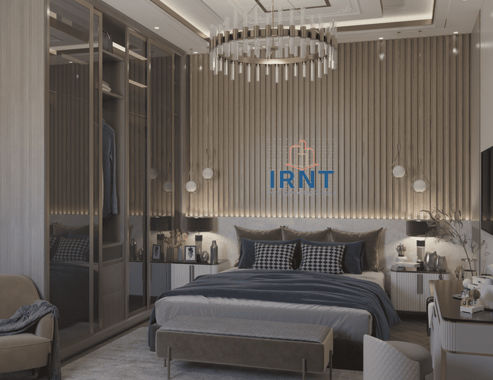 تصميم الديكور لغرفة نوم  INTERIOR DESIGN OF BEDROOM