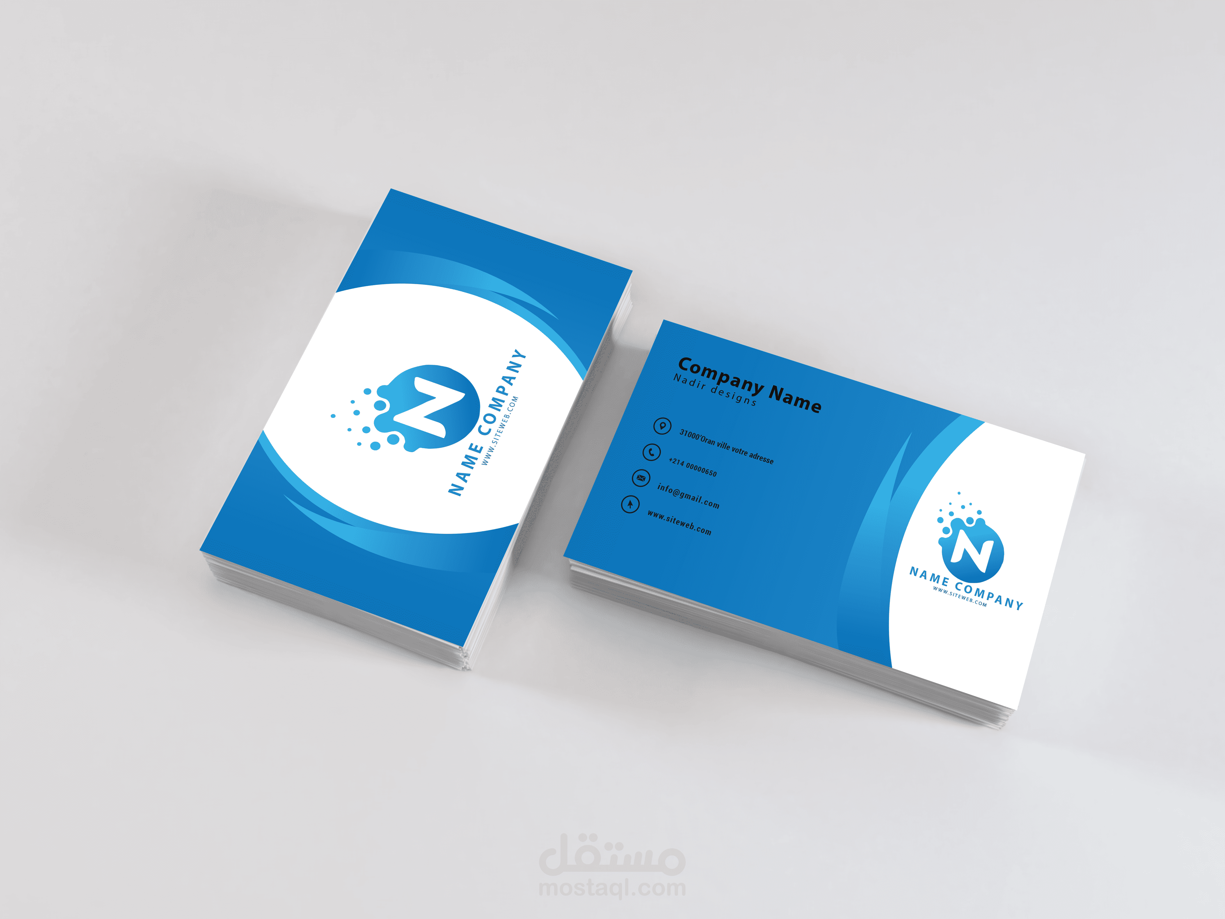 بعص التصميمات المتواضعة لبطاقة عمل (business card) بجودة عالية