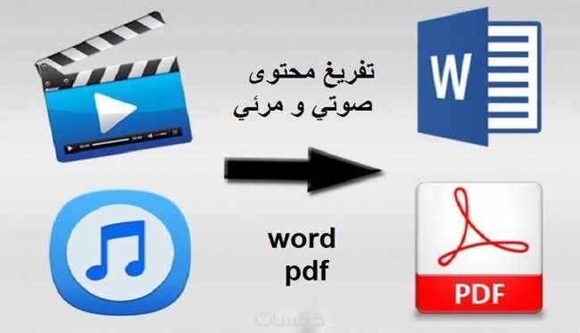 التفريغ الصوتى للمقاطع الصوتيه او الفيديوهات وتحويلها لمقاطع نصيه وPDF