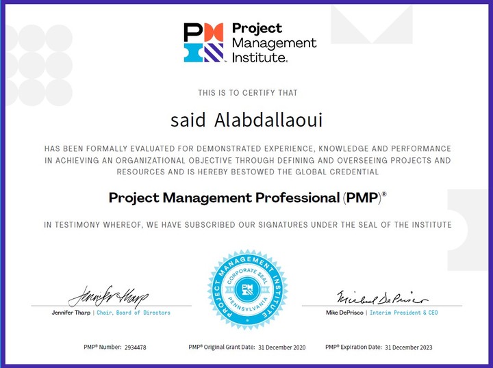 شهادة PMP