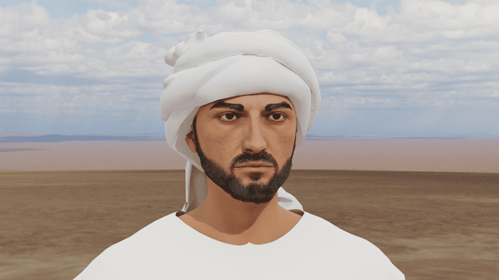 Drawing an Arab character