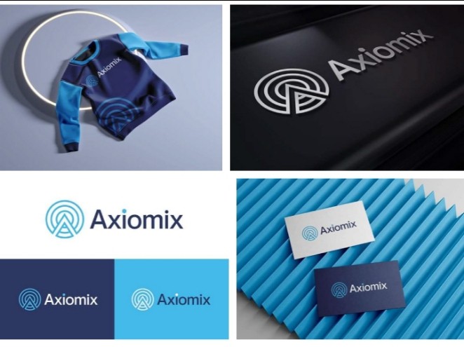 هوية بصرية لشركة Axiomix للملابس الرياضية