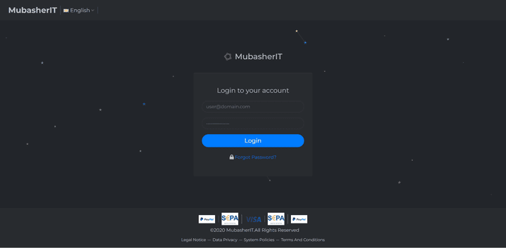 Admin dashboard design