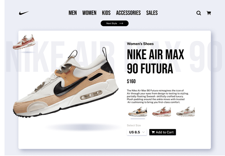 Nike Web Design