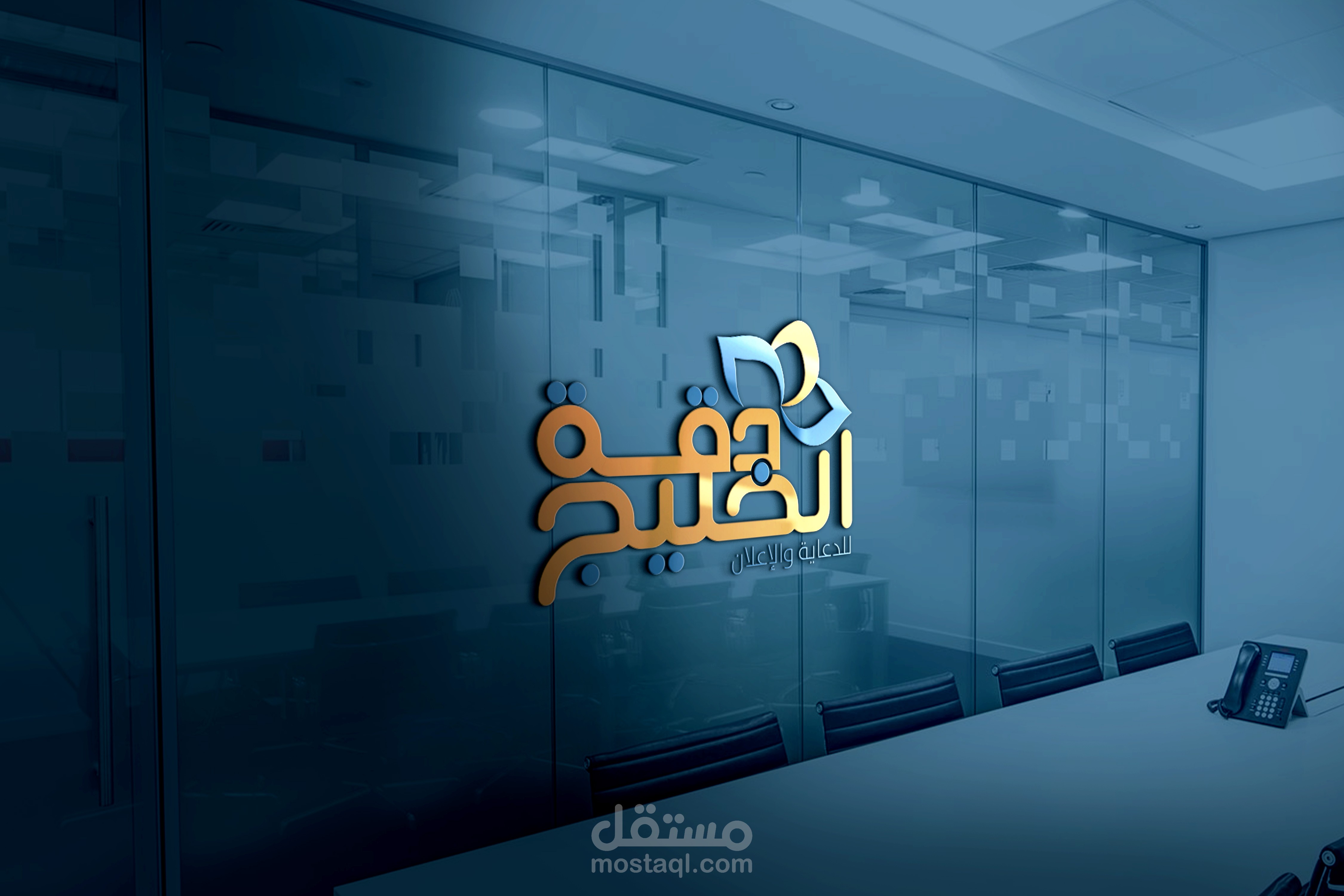 تصميم لوغو دقة الخليج  للدعاية والإعلان