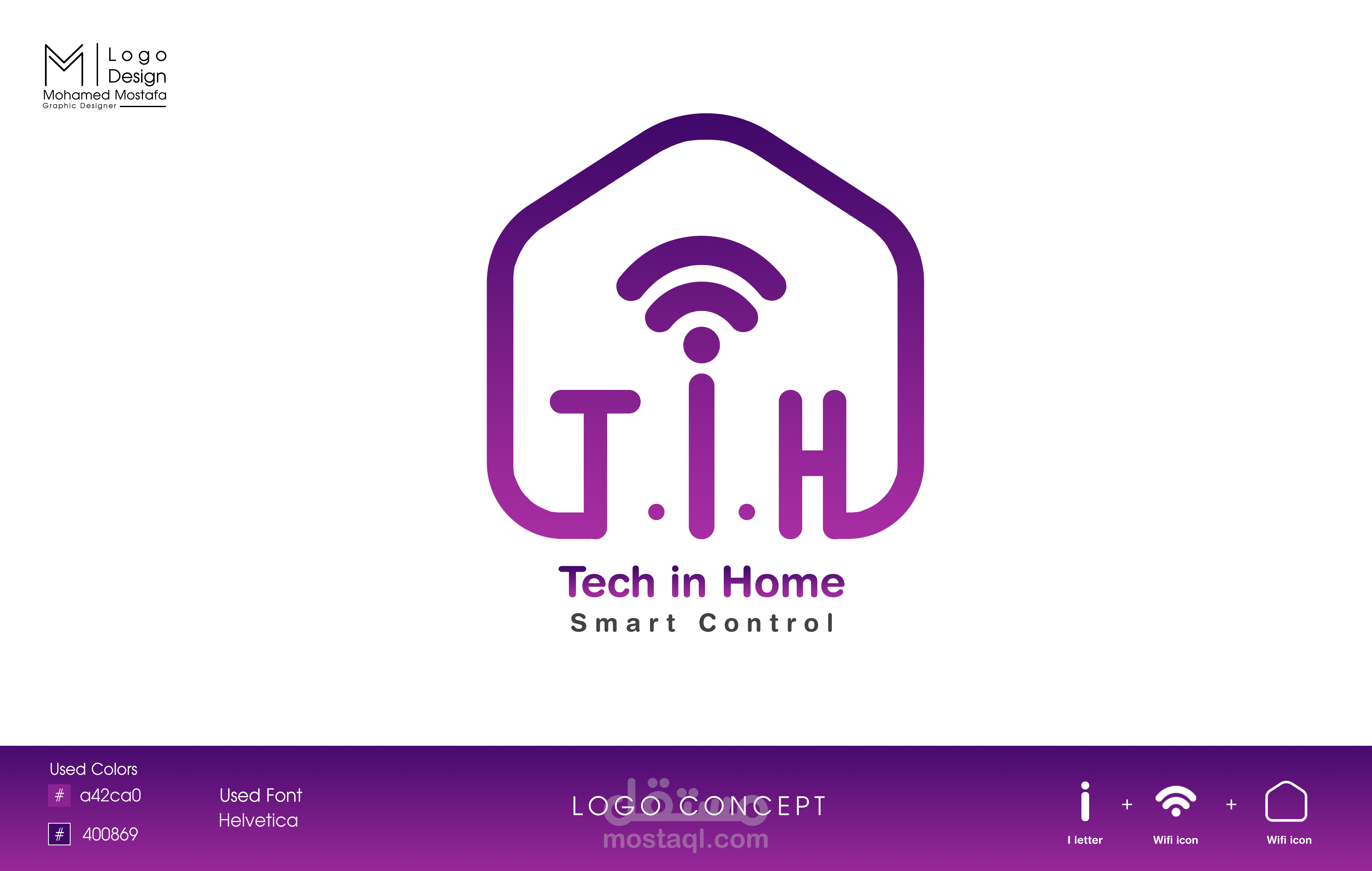 تصميم شعار " logo  " لشركة Tech in Home