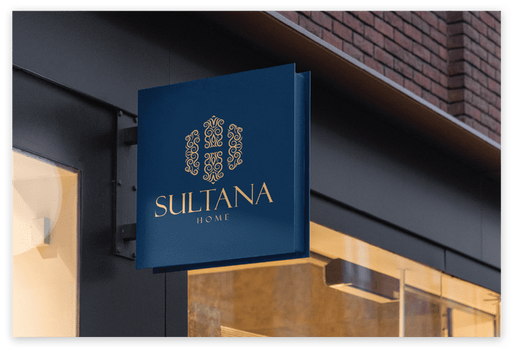 تصميم براندينغ لصالون تجميل في باريس بفرنسا -- Logo : SULTANA HOME