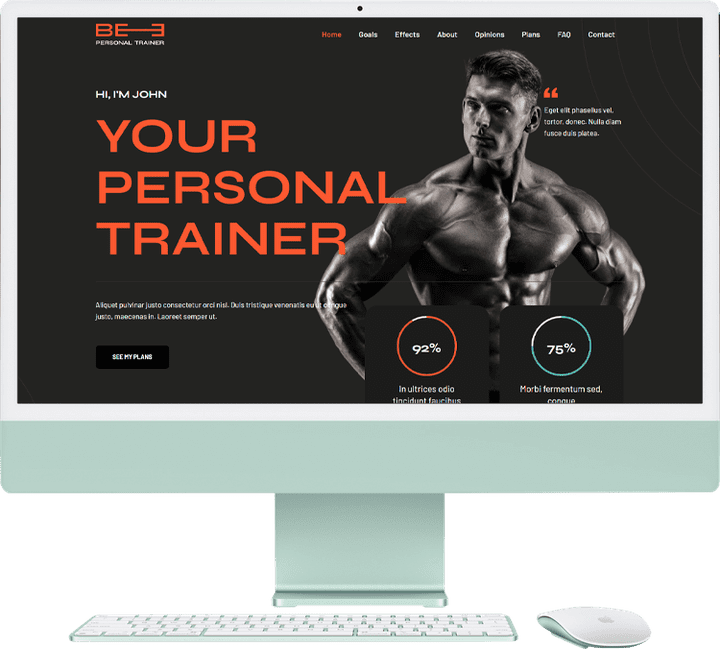 personal Trainer website
