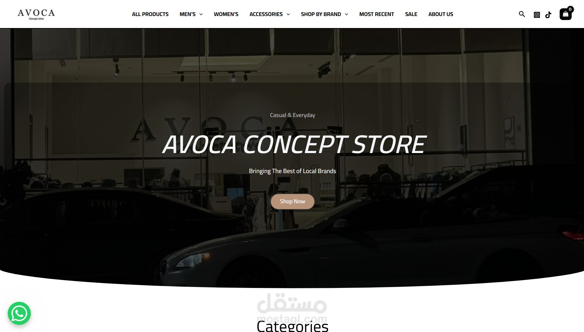 تطوير متجر أزياء إلكتروني متعدد اللغات لعلامة محلية باستخدام – AVOCA Concept Store