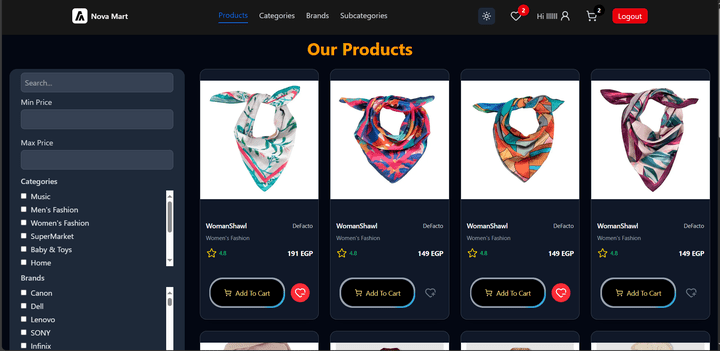 Ecommerce Nova Mart