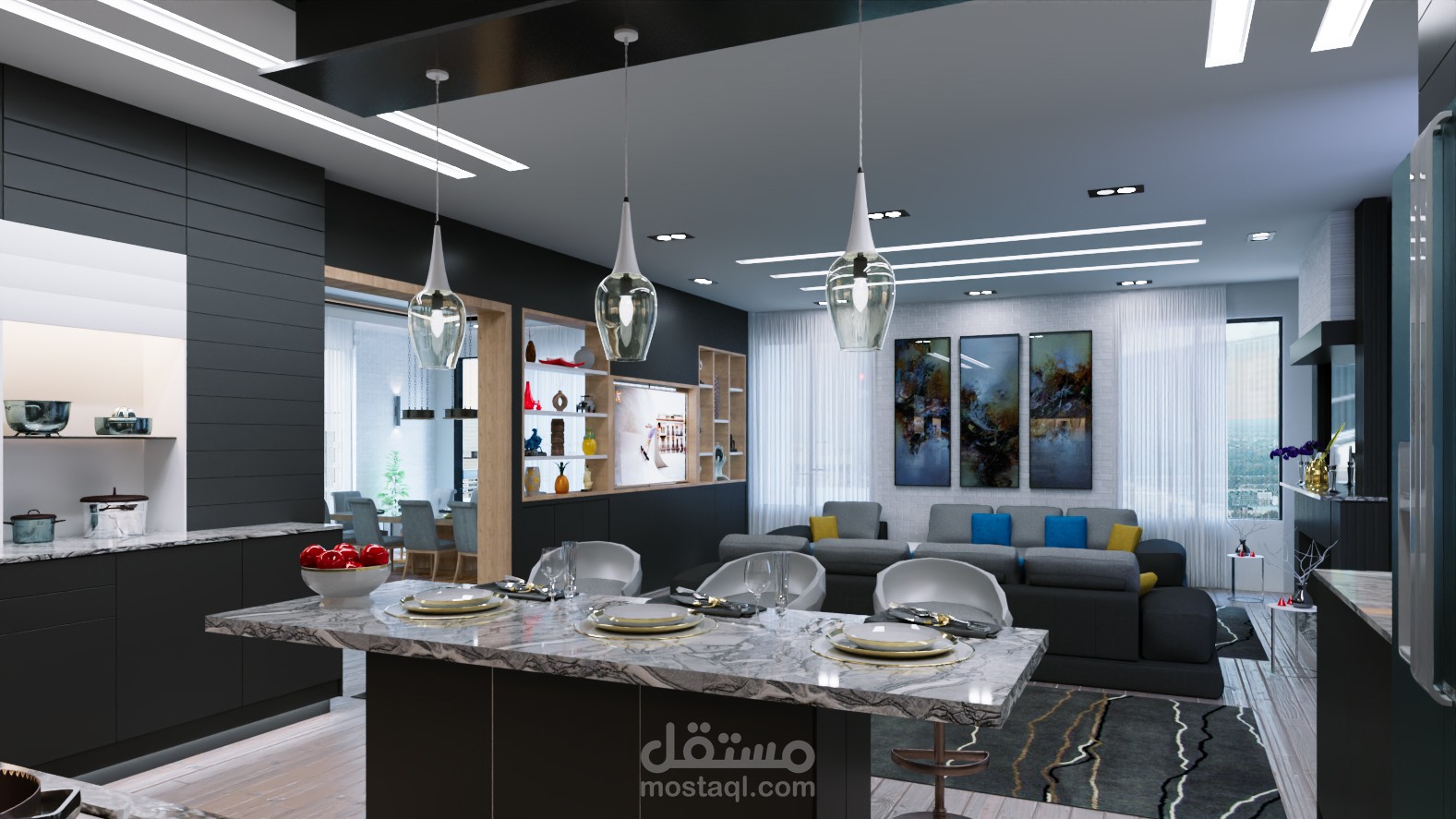 تصميم داخلي لشقة