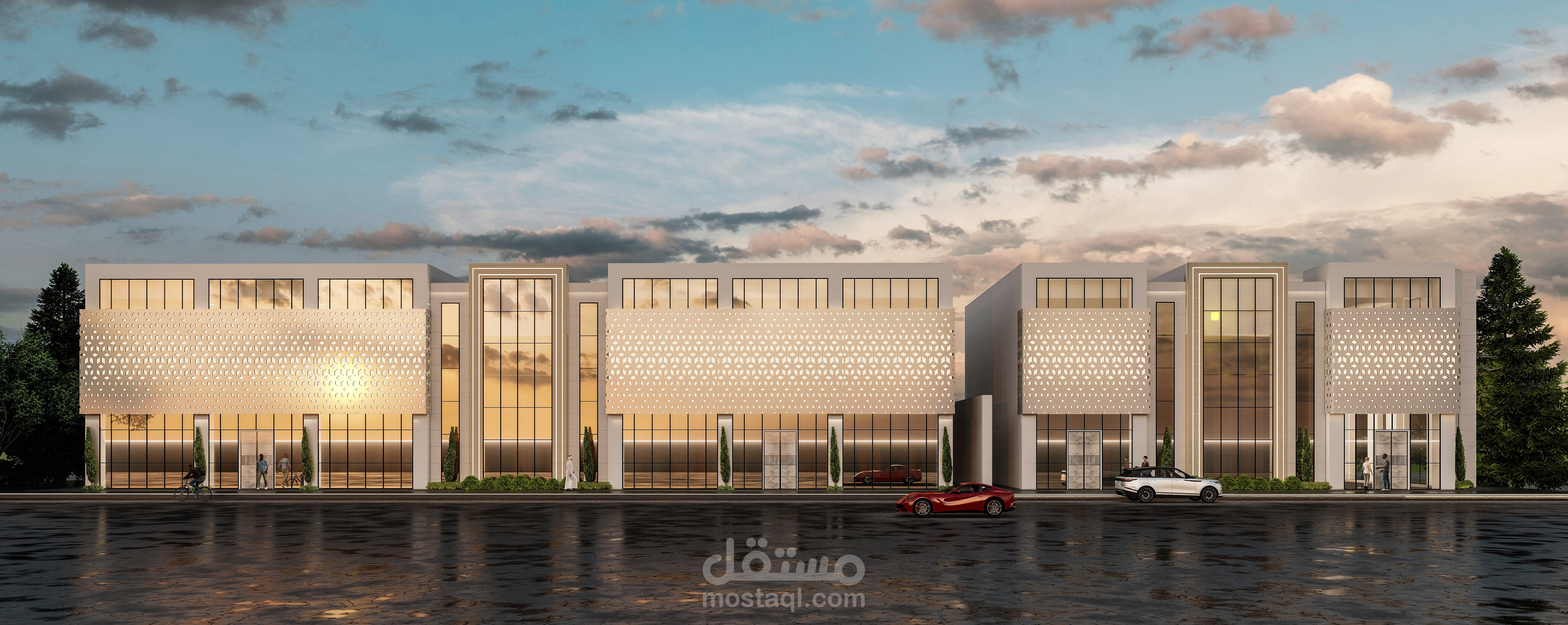 - تصميم واجهة المول في المملكة العربية السعودية  -  Mall Elevation Design in K.S.A  -