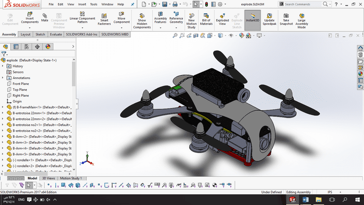 mini quad copter for racing