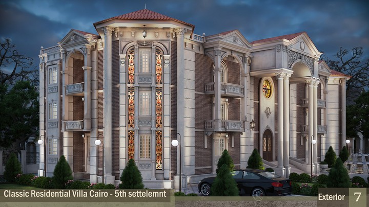 Classic Villa Design in Egypt- Cairo